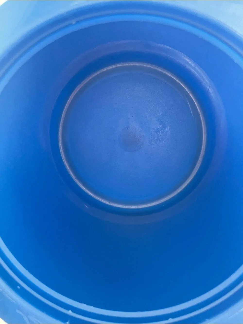 Vintage Tupperware Blue Ice Bucket Ice Container w/ Lid Kitchen Bar Picnic USA